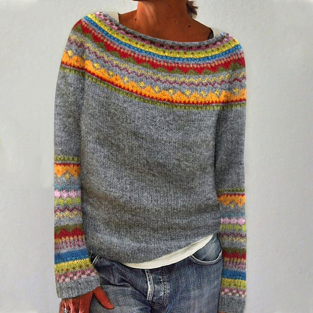 Amber | Retro Knitted Sweater