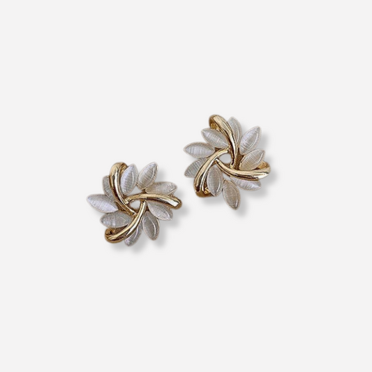 Daisy | Luxe White Opal Earrings