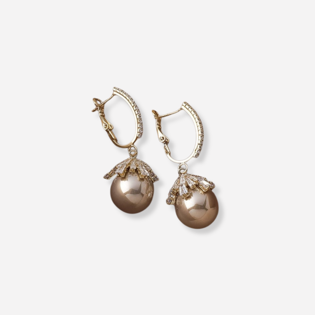 Georgina | Drop Earrings with Pearl