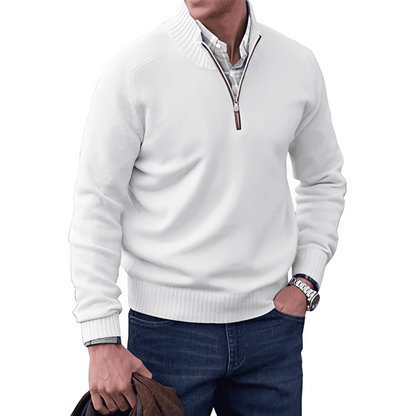 Leo | Cashmere Sweater with Zipper