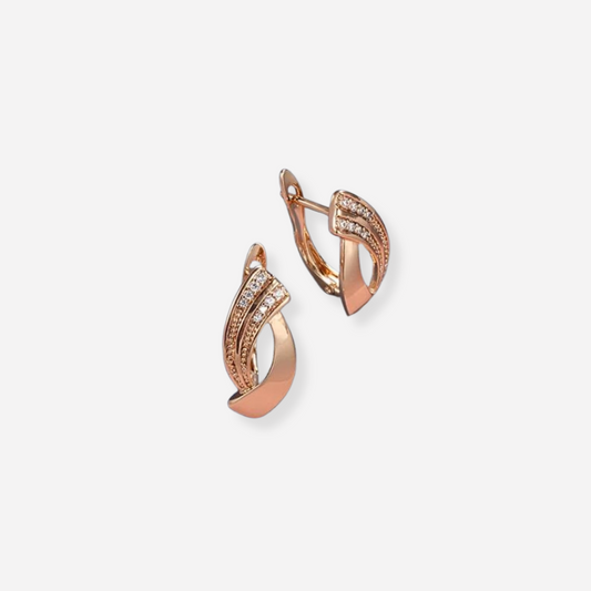 Jessica | Elegant Rose Gold Earrings