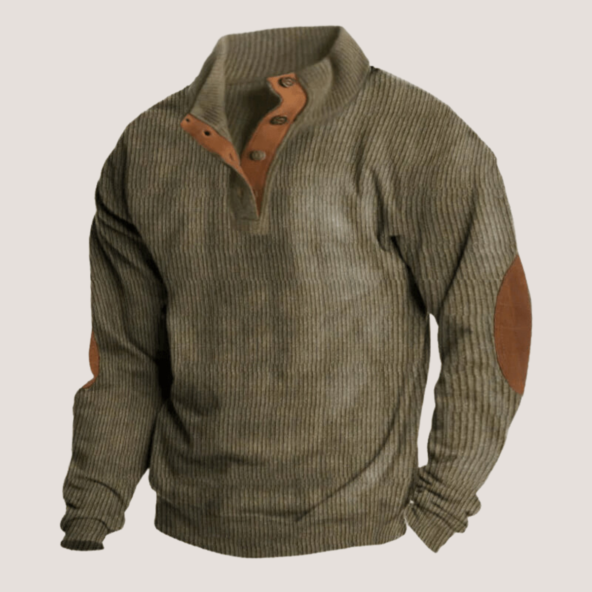 James | Corduroy Sweatshirt with Collar