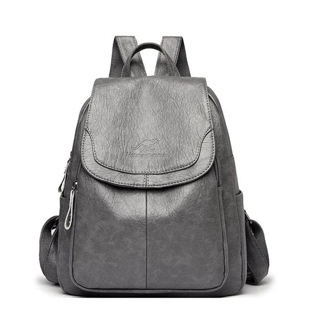 Edith | Leather Anti-Theft Backpack