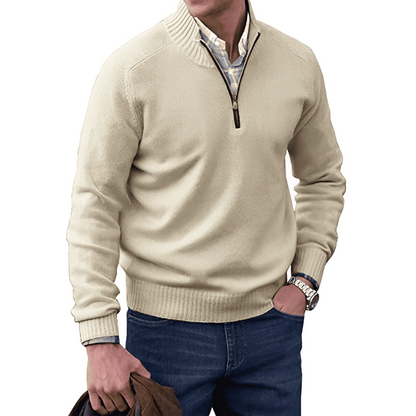 Leo | Cashmere Sweater with Zipper