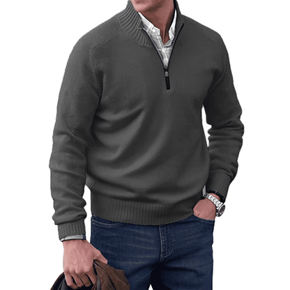 Leo | Cashmere Sweater with Zipper