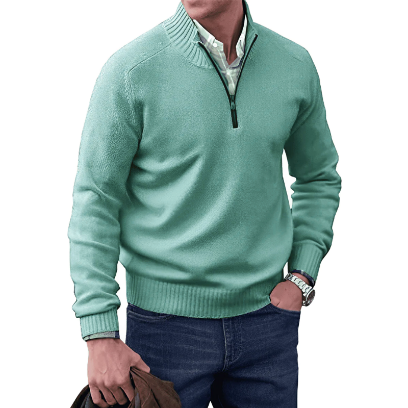 Leo | Cashmere Sweater with Zipper