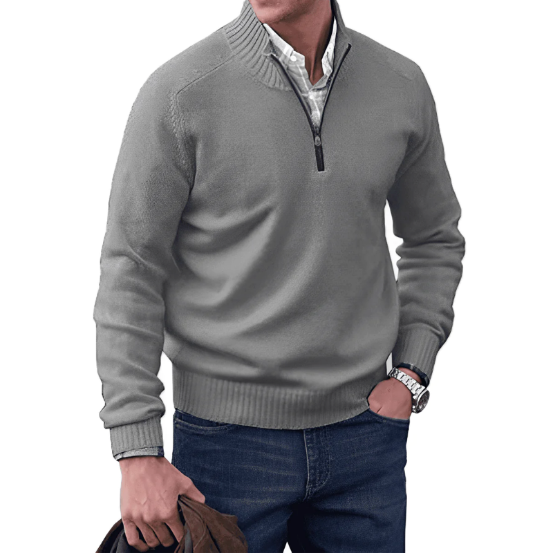 Leo | Cashmere Sweater with Zipper