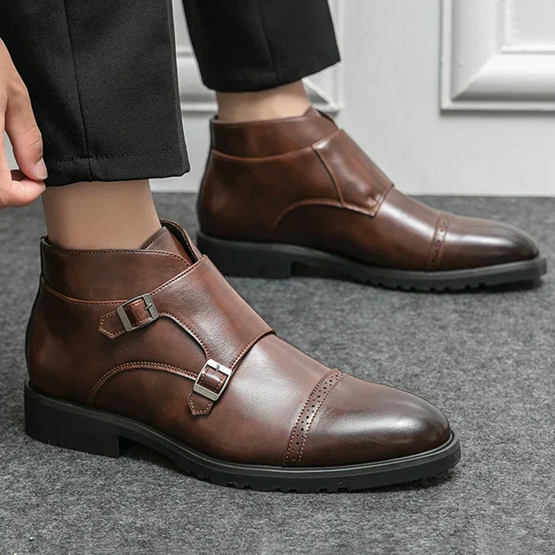 Oswald | Double-Monk Strap Boots