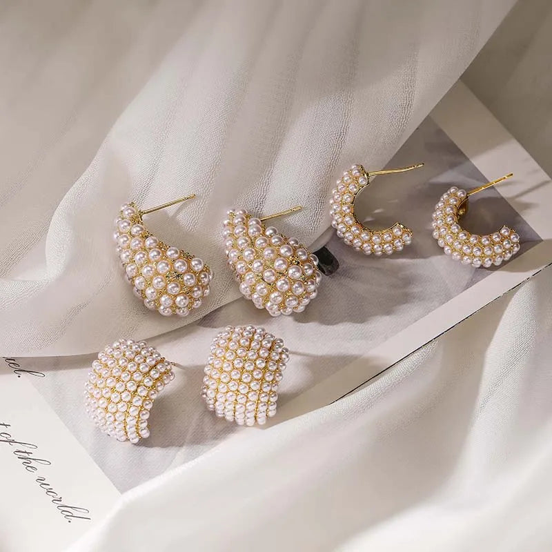 Annabelle | Classic Style Pearl Earrings