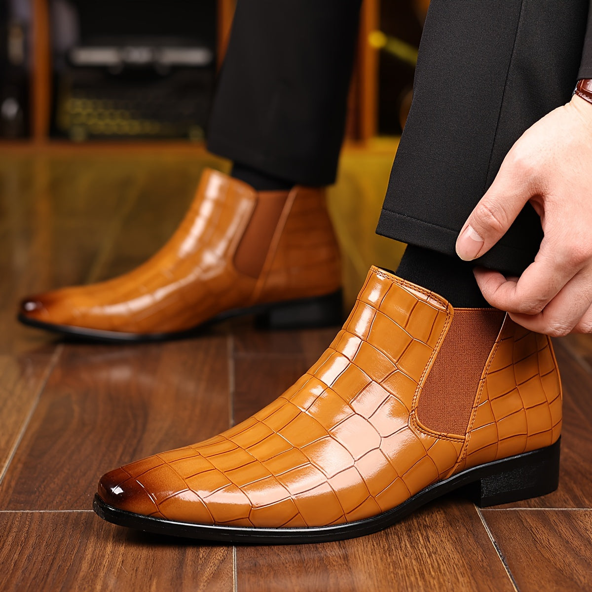 Edgar | Elegant Square-Toe Boots