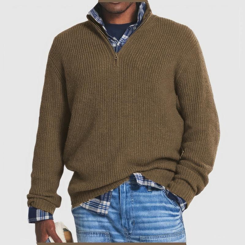 Kasper | Knitted Zippered Sweater