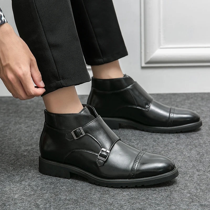 Oswald | Double-Monk Strap Boots