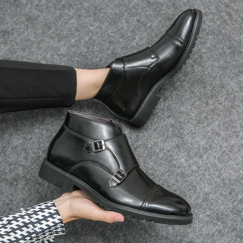 Oswald | Double-Monk Strap Boots