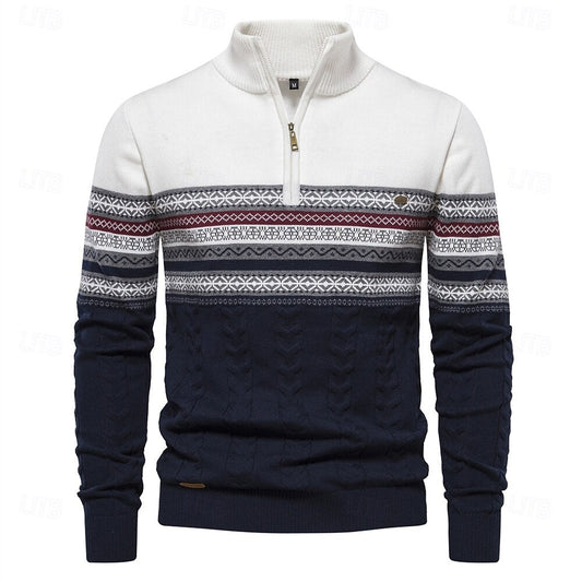 Jack | Knit Sweater with Half Zip