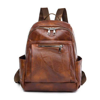 Violet | Leather Backpack